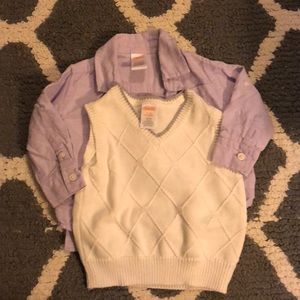 6 to 12 month shirt and vest Gymboree